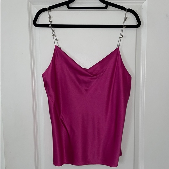 Cami NYC Fuchsia Silk Camisole - Picture 2 of 12
